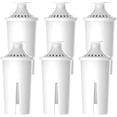thumbnail image 1 of 6 Packs Pitcher Water Filter, Replacement for Brita® classic 35557, OB03, Mavea® 107007, Brita® Pitchers Grand, Lake, Capri, Wave and More, NSF Certified, Waterspecialist, 1 of 9