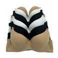 thumbnail image 1 of 6 Packs Pushup Underwired Gentle Push Up Bra B and C Cup 38B (4392wal), 1 of 3