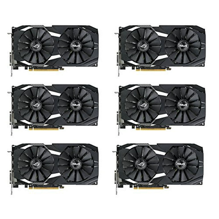 6 Packs of RX 580 O4G Dual fan OC Edition GDDR5 DP HDMI DVI VR