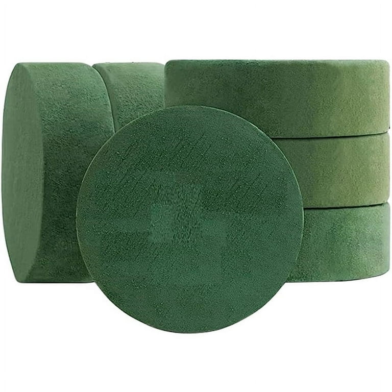  24 PCS Round Floral Foam Blocks,Green Wet Foam Block,Dry Floral  Foam,Wet Florist Block Flower Arrangement Supplies for Wedding Aisle  Flowers,Arty Decoration,Party : Arts, Crafts & Sewing