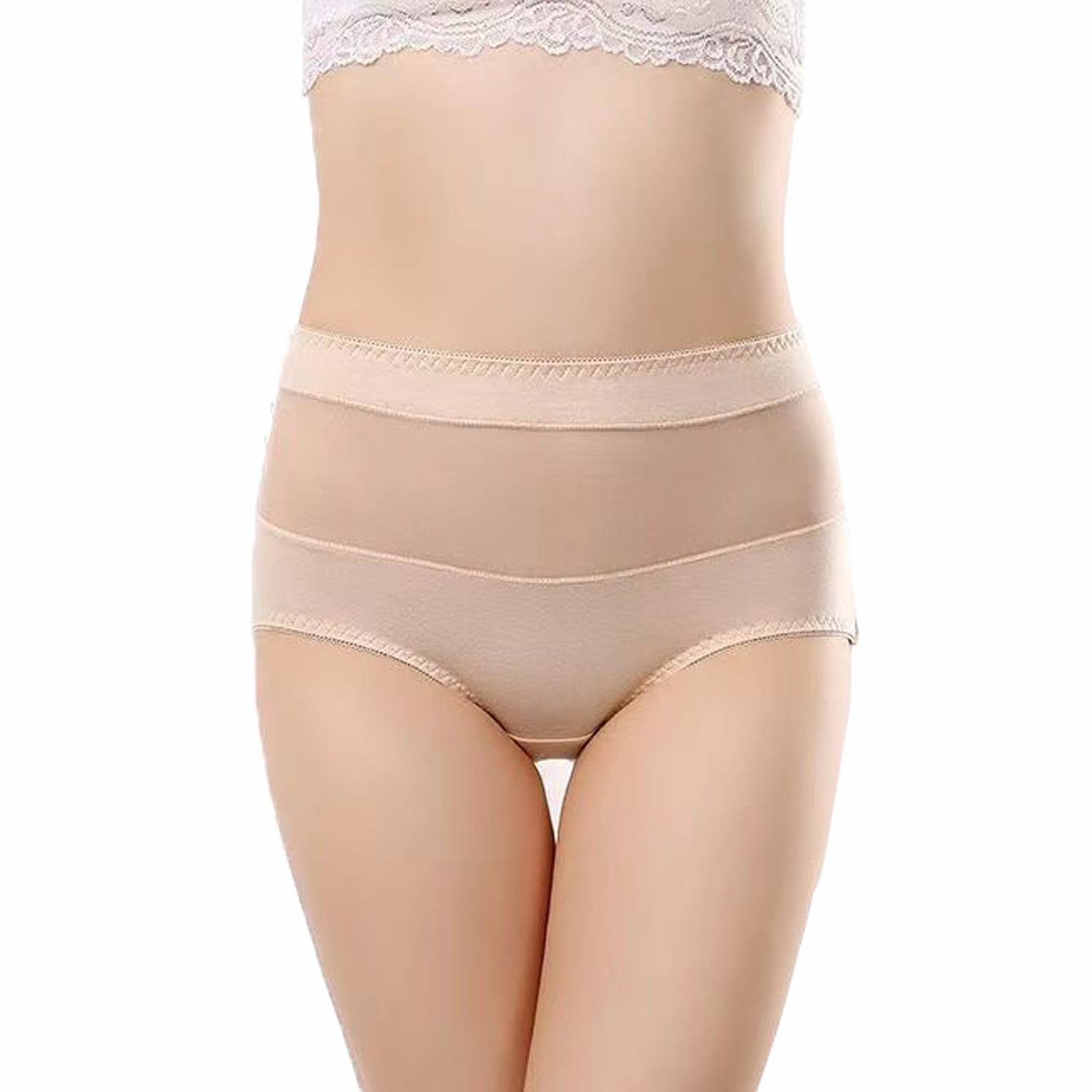 Lot 6pcs Women's Sexy Cotton Full Briefs High Waist Mama Panties  Underwear,L-XXL