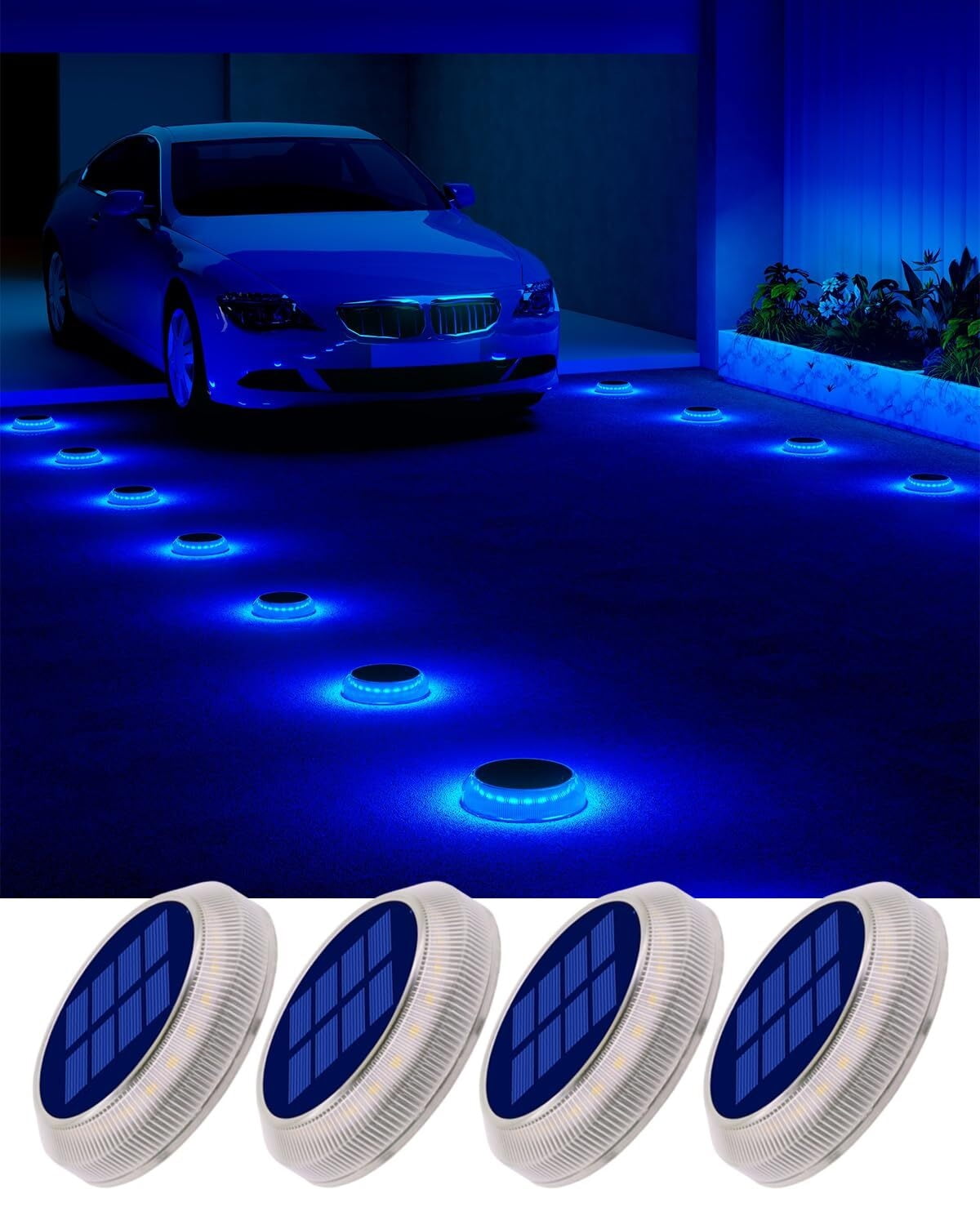 6 Packs Solar Driveway Lights, Solar Dock Lights, Deck Lights Solar
