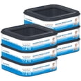 thumbnail image 1 of 6 Packs Standard Square Refills Disposal Bags Refill Compatible with Diaper Genie Compact, Select Pails, Classic Version Pails, Hold Up to 270 Newborn-Sized Diapers Per Refill, 1 of 7