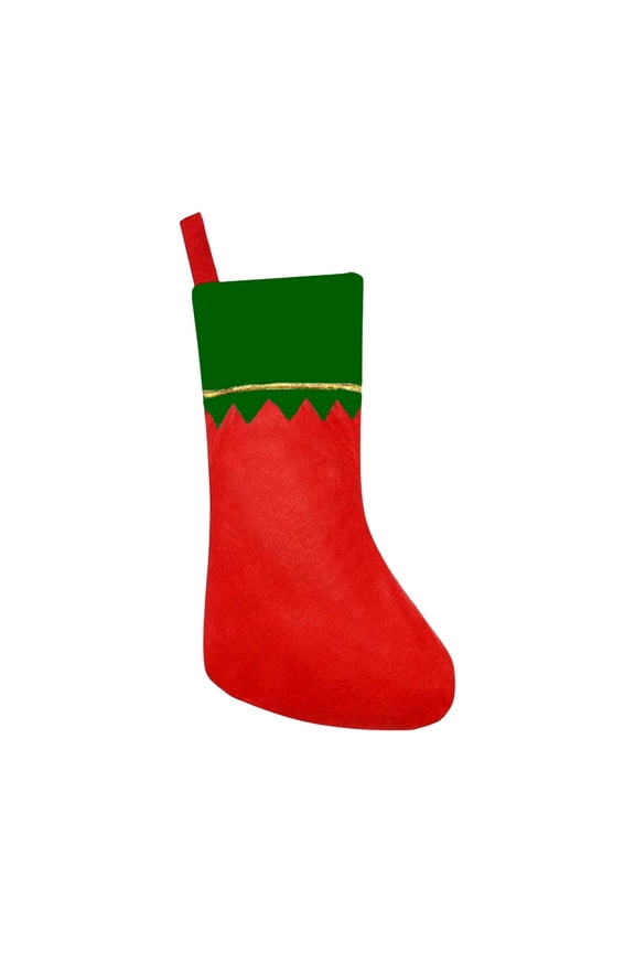 6 Packs Stockings for Women Stocking Bag Big Rim Green Gold Thread Non Woven Decorative Socks