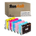 thumbnail image 1 of 6 Packs T048 Ink Cartridge Replacement for Epson 48 T048 use for Epson Stylus Photo R200 R220 R300 R300M R320 R340 RX500 RX600 RX620 Printer (BK/C/M/Y/LC/LM), 1 of 6