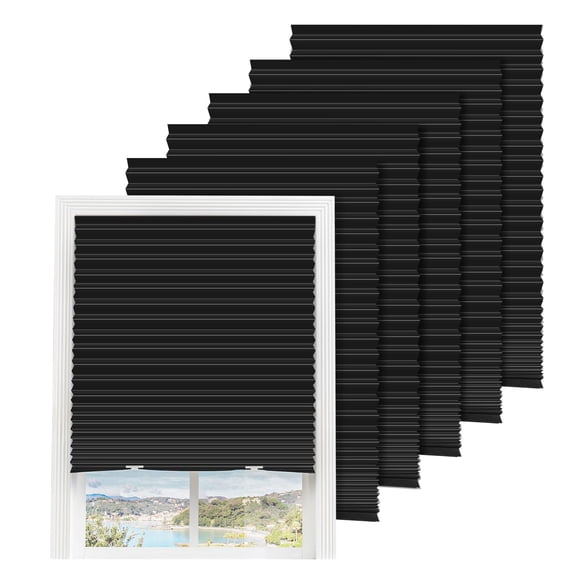 6 Packs Temporary Blinds For Windows Easy To Cut And Install Window Shade 36" W X 72" L Paper With 12 Clips