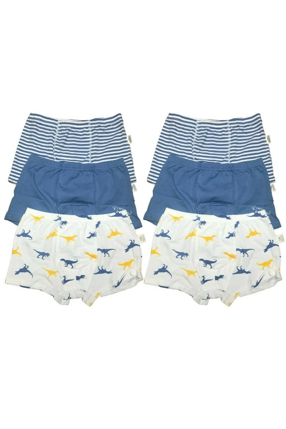 6 Packs Toddler Little Boys Kids Underwear Athletic Breathable Cotton Boxer Briefs Size 4T 5T 6T 7T 8T