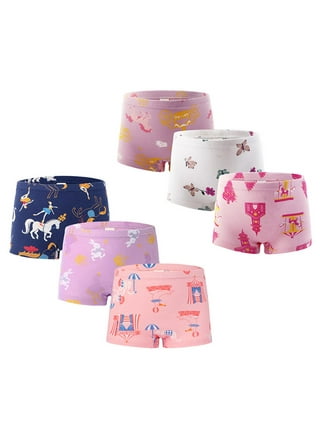 Esaierr Toddler Kids Girls Briefs Underwear 2-12Y Little Girls Shorts  Panties 3 Pack Soft Four Corners Shorts Cotton Boyshort Underwear Baby  Undies 