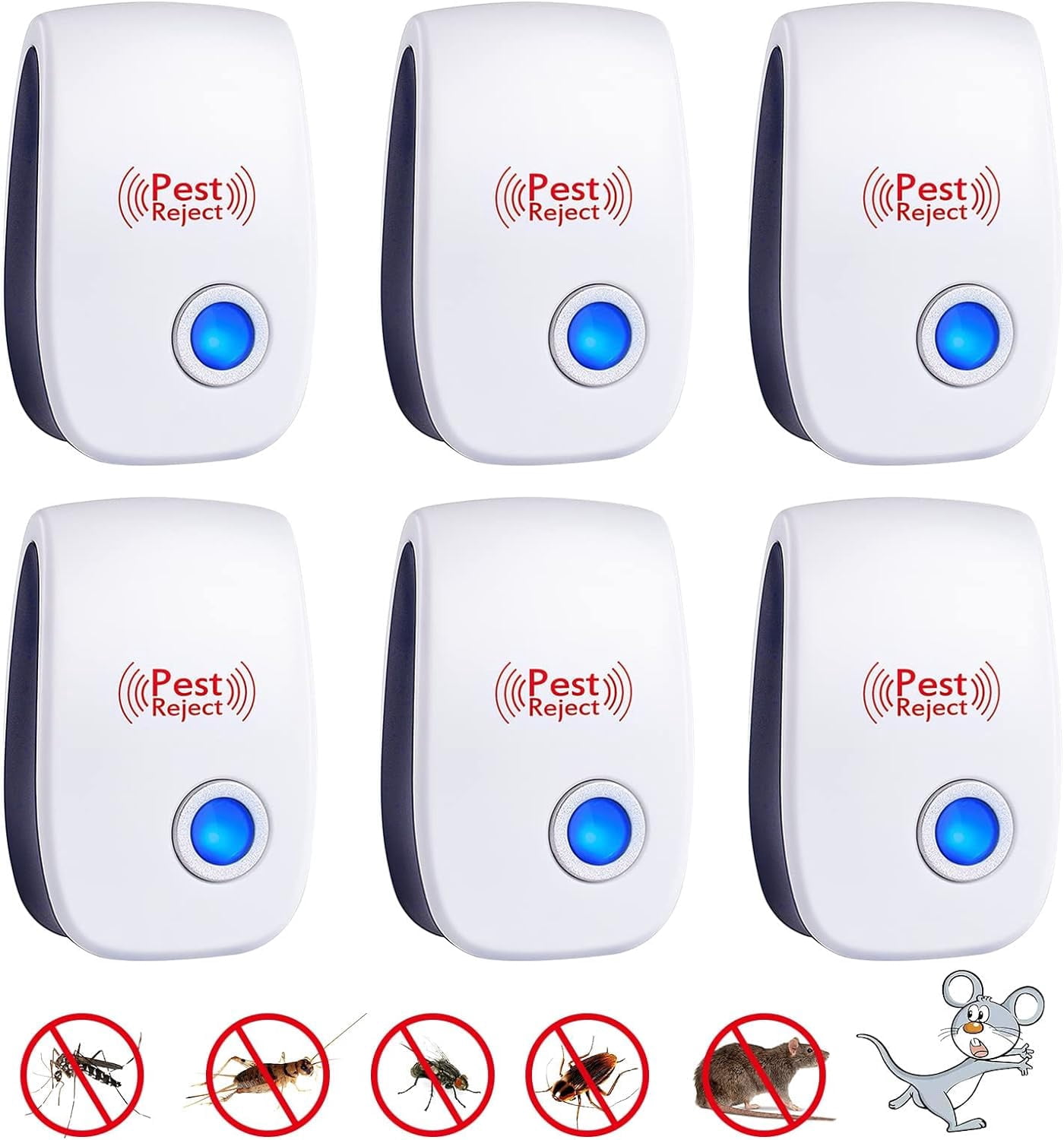 VEPOWER Ultrasonic Pest Repeller Plug in Indoor Outdoor, Rodent and ...