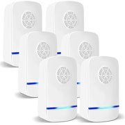 6 Packs Ultrasonic Pest Repeller Indoor Electronic and Ultrasonic Pest Repeller for Mosquitoes, Roaches, Flea, Mice, Spiders, Ants Effective Pest Defender