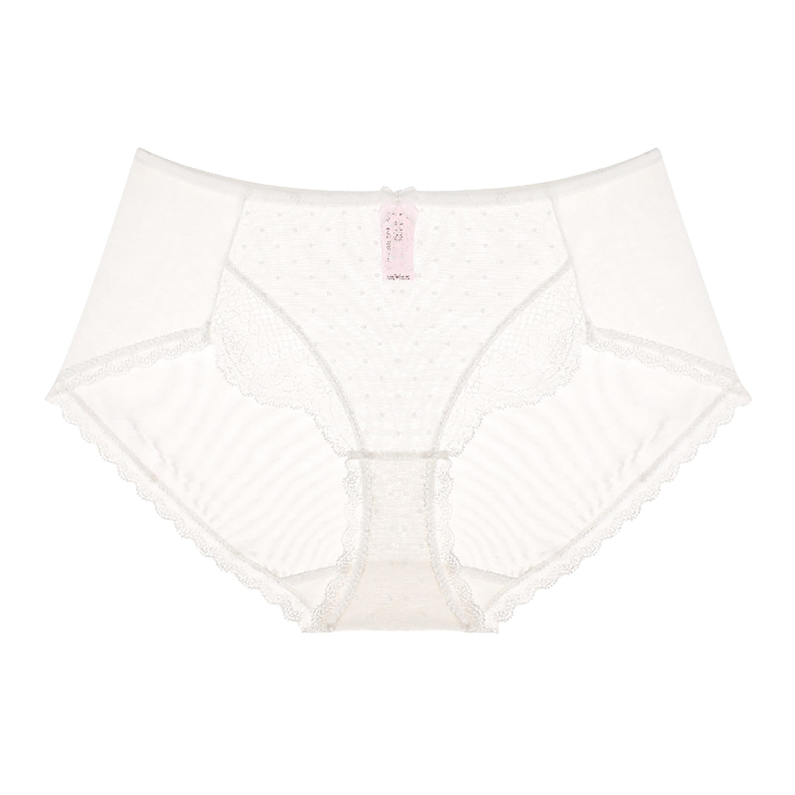 6 Packs Underwear for Women Lace See Through Mesh Lightweight Seamless Cover Mid Waist Girls