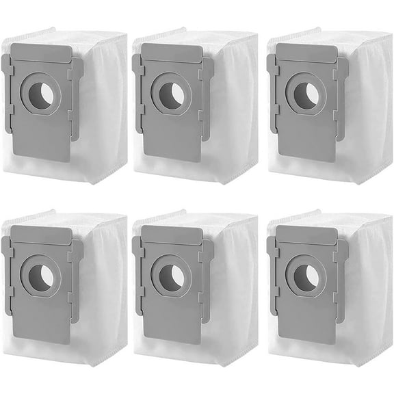 6 Packs Vacuum Bags for iRobot Roomba i,J and s Series Clean Base Automatic Dirt Disposal Bags