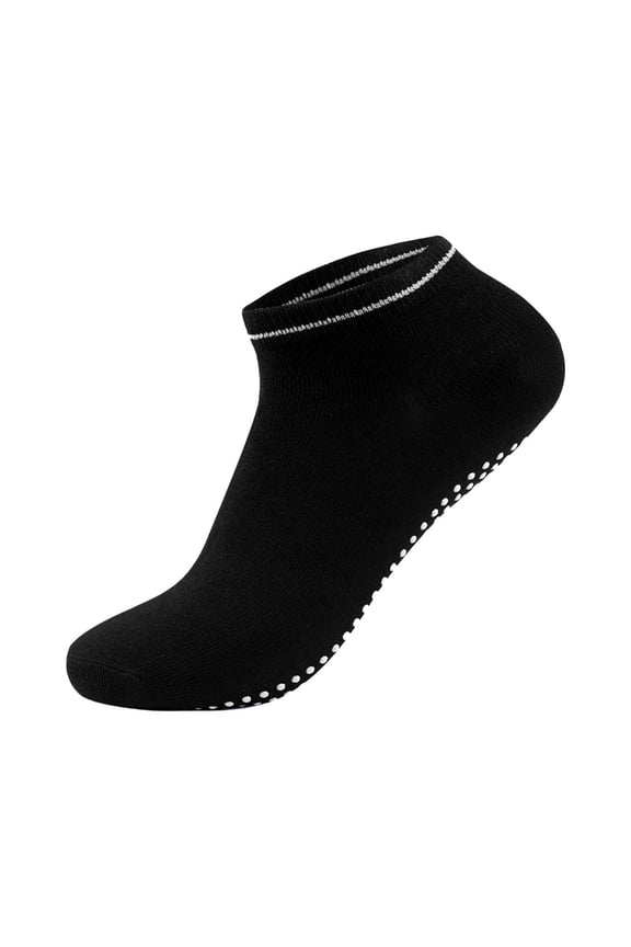 6 Packs Women's Slipper Socks Pure Color Anti Yoga Indoor Dance Sport Silica Gel Short Socks