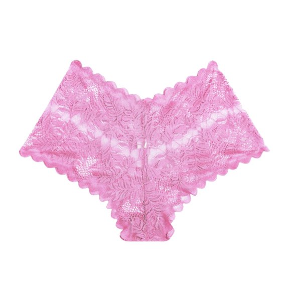 6 Packs Women's Underwear Lace Stretch Ladies Hipster Briefs Panties for Women S Pink