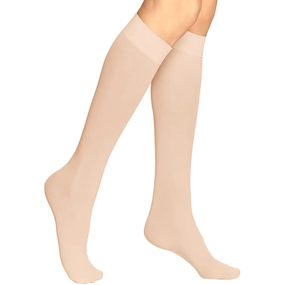 6 Packs Womens Stockings Sheer Knee High Socks