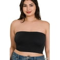thumbnail image 1 of 6 Packs - Zenana Women & Plus Seamless Strapless 7" Bandeau Tube Top w/No Pad, 1 of 3