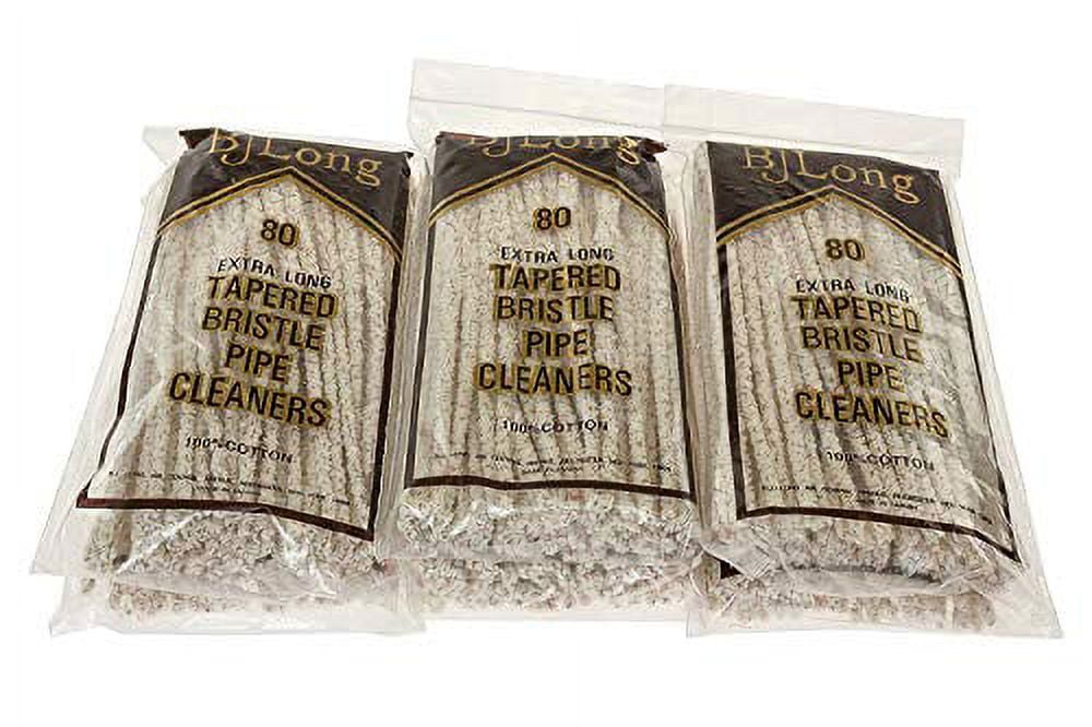 6 Packs of 80 BJ Long 6.5" Long Tapered Bristle Scrubbing Pipe Cleaners - 1248-6