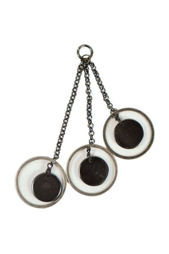 6 Packs of Hematite Loop Pendant Pack of 3