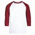 thumbnail image 1 of 6 Packs of TheLovely Men's 3/4 Sleeve Crew Neck Raglan Jersey Baseball Tee Shirts, 1 of 2