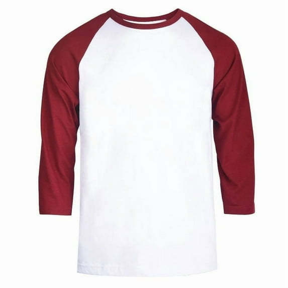 6 Packs of TheLovely Men's 3/4 Sleeve Crew Neck Raglan Jersey Baseball Tee Shirts