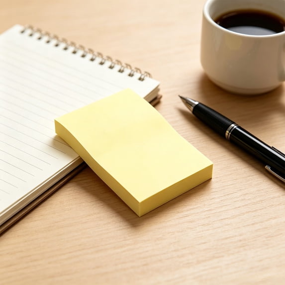 6 Pads Lined Sticky Notes with Lines 4x6 Self-Stick Notes Bright Color Sticky Notes, 45 Sheets/Pad