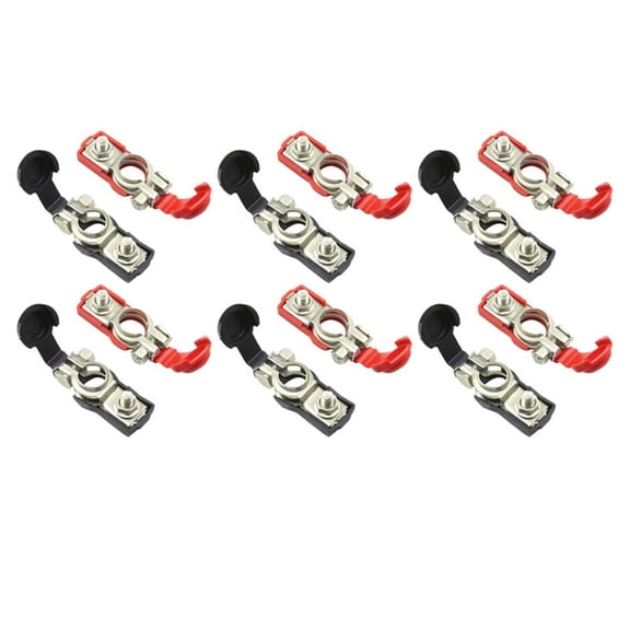 6 Pair Battery Terminal Heavy Duty Car Vehicle Quick Connector Cable Clamp Clip