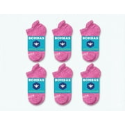 6 Pair Bombas Womens Pink Colors Ankle Sock Size Medium