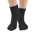 thumbnail image 1 of 6-Pair Buster Brown Seamless Toe Cotton Socks Black 11, 1 of 3