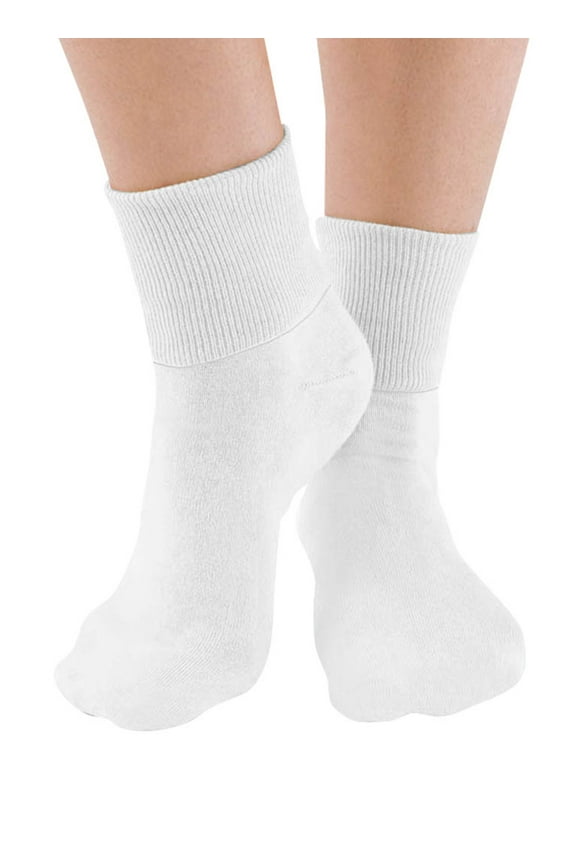 6-Pair Buster Brown Seamless Toe Cotton Socks White 10