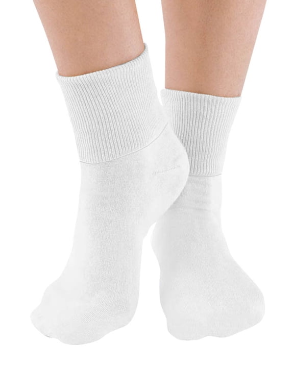 6-Pair Buster Brown Seamless Toe Cotton Socks White 10