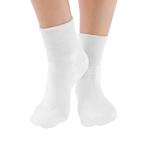 6-Pair Buster Brown Seamless Toe Cotton Socks White 12