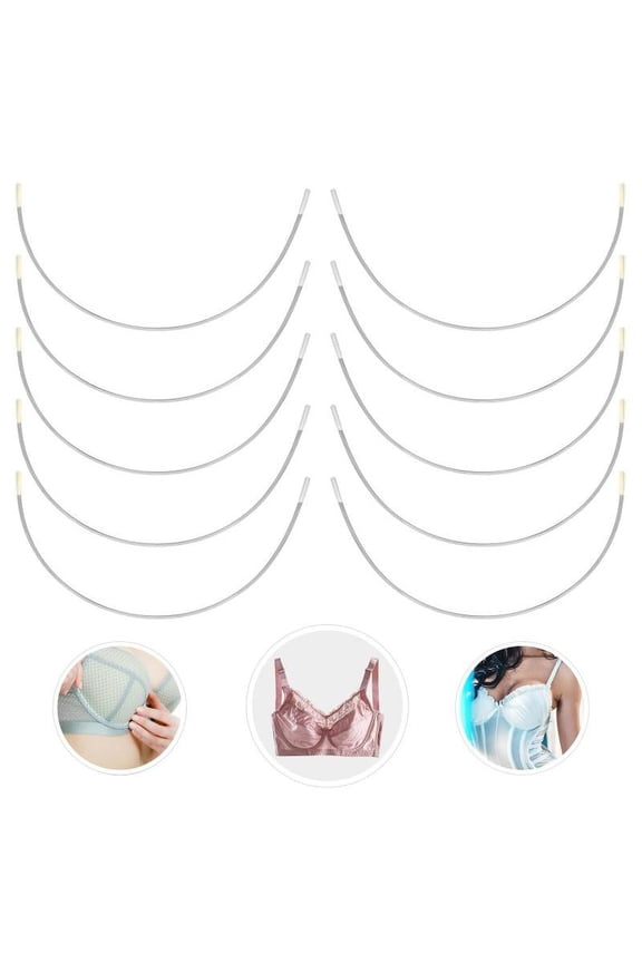 6 Pair Of Stainless Steel Handmade Bra Underwire Replacement Cup D