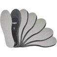 thumbnail image 1 of 6 Pair Pack Anti Odour Shoe Insoles Set with Odor Eating Charcoal, Shoe Inserts, Odour Stop, 1 of 2
