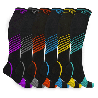 Ultra V-Striped Design Calf Support Recovery Compression Sleeves