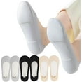 thumbnail image 1 of 6 Pair Ultra Low Cut Invisible Womens No Show Socks With Padding For Flats Loafer, Size 5-10, 1 of 7