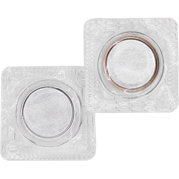 6 Pairs 1.18 Inch Sew in Magnetic Snaps, PVC Hidden Magnetic Closures for Purses Clothing Handbag