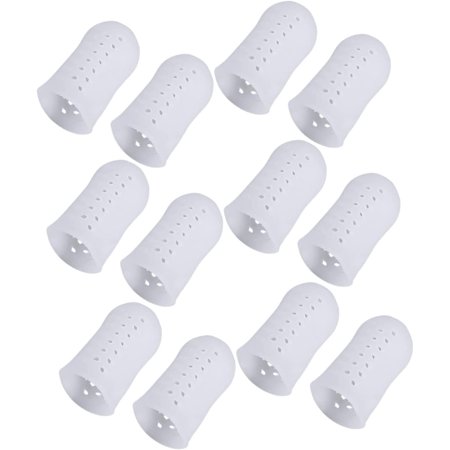 6 Pairs/12pcs Gel Finger Covers Silicone Toe Protector Fingertip Protectors High Heel Protectors Silicone Gel Anti-Friction Toe Cover Protection Supplies Costume Accessories Tool