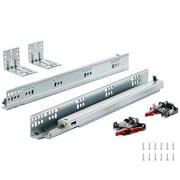 6 Pairs 15 in Drawer Slides, Heavy Duty Bottom Mount Full Extension Ball Bearing Steel Rails with Soft Close, Locking Mechanism, 100 lb Capacity for Kitchen Cabinets, Bathroom and Office Drawers