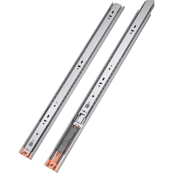 6 Pairs 16 Inch Side Mount Soft Close Drawer Slides, Heavy-Duty Full Extension Kitchen Cabinet Drawer, 100LB Load Capacity, Slow Quiet Self Closing, Metal Ball Bearing Dresser Glides Runners