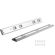 6 Pairs 18 Inch Drawer Slides, Side Mount Full Extension Galvanized Steel Rails, Soft Close Ball Bearing Cabinet Runners, 100 lb Load for Kitchen, Bathroom, Office and Furniture Drawers