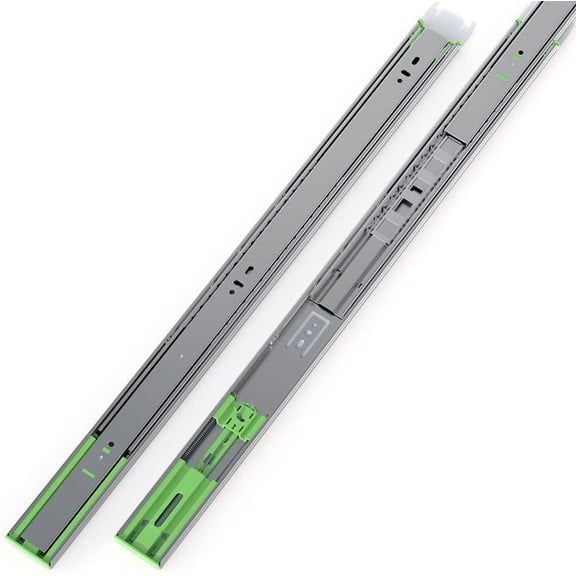 6 Pairs 18 Inch Heavy Duty Soft Close Drawer Slides, 150 Lb Load Capacity Full Extension Ball Bearing Side Mount Drawer Runner, Rv Tool Box Kitchen Cabinet Drawer Self Closing Glide Rails