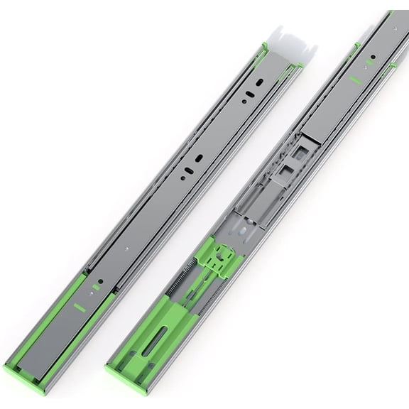6 Pairs 18 Inch Heavy Duty Soft Close Drawer Slides, 150 Lb Load Capacity Full Extension Ball Bearing Side Mount Drawer Runner, Rv Tool Box Kitchen Cabinet Drawer Self Closing Glide Rails