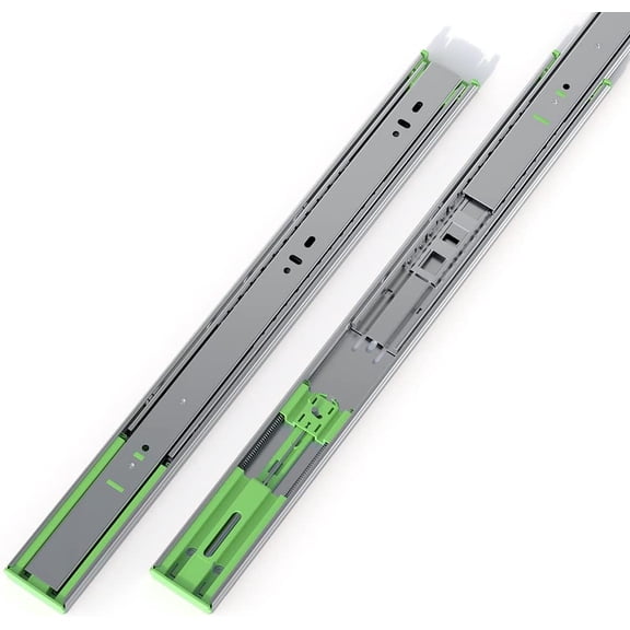 6 Pairs 18 Inch Heavy Duty Soft Close Drawer Slides, 150 Lb Load Capacity Full Extension Ball Bearing Side Mount Drawer Runner, Rv Tool Box Kitchen Cabinet Drawer Self Closing Glide Rails