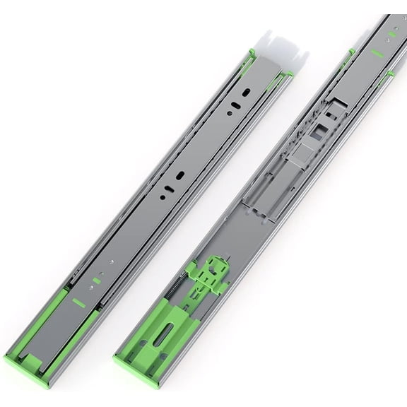 6 Pairs 18 Inch Heavy Duty Soft Close Drawer Slides, 150 Lb Load Capacity Full Extension Ball Bearing Side Mount Drawer Runner, Rv Tool Box Kitchen Cabinet Drawer Self Closing Glide Rails