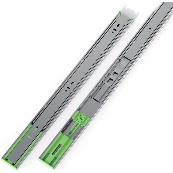 6 Pairs 18 Inch Heavy Duty Soft Close Drawer Slides, 150 Lb Load Capacity Full Extension Ball Bearing Side Mount Drawer Runner, Rv Tool Box Kitchen Cabinet Drawer Self Closing Glide Rails