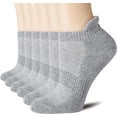 thumbnail image 1 of 6 Pairs Ankle Athletic Running Socks Low Cut Sports Tab Socks for Men and Women, 1 of 13
