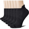 thumbnail image 1 of 6 Pairs Ankle Athletic Running Socks Low Cut Sports Tab Socks for Men and Women, 1 of 12