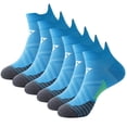 thumbnail image 1 of 6 Pairs Ankle Compression Socks for Men and Women Low Cut Compression Running Sock with Ankle Support, 1 of 5