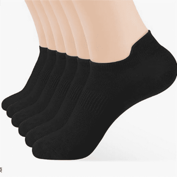 6 Pairs Ankle Socks Women's and Men - Soft Thin Cotton Athletic Breathable Mesh Running Low Cut No Show Summer Socks