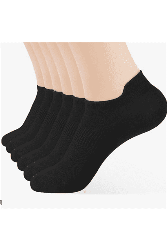 6 Pairs Ankle Socks Women's and Men - Soft Thin Cotton Athletic Breathable Mesh Running Low Cut No Show Summer Socks